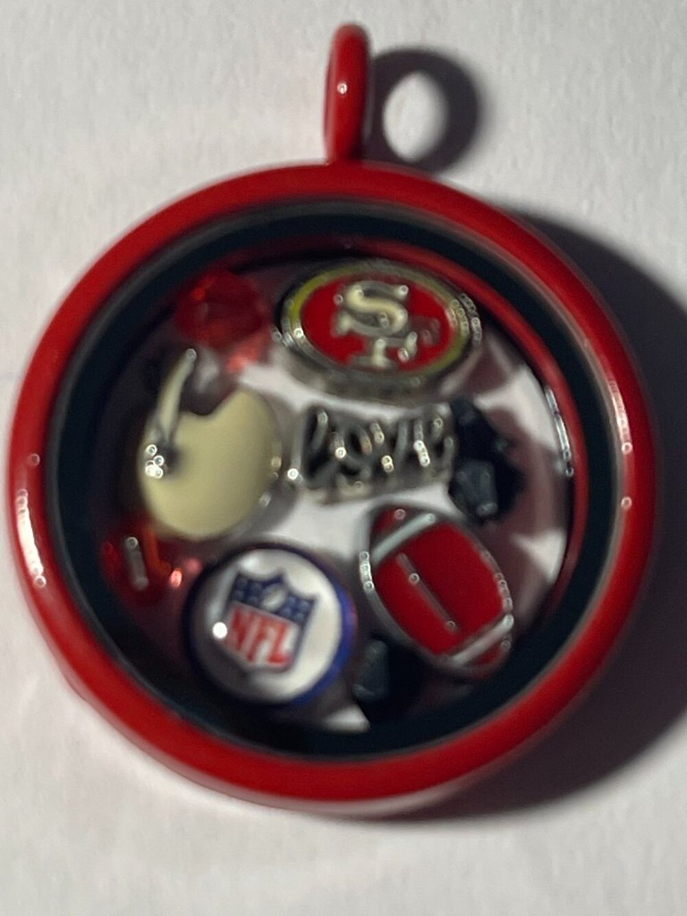 San Francisco 49ers NFL Memory Charm Locket w/ 22 IN chain NEW